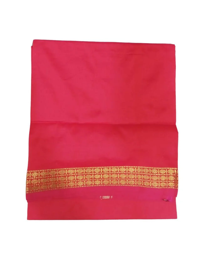 Men Polysilk Poorna Border Shalya - 4Mulam/2M