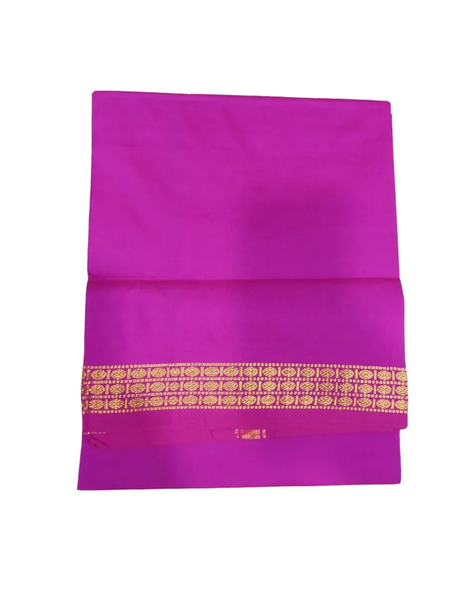 Men Polysilk Poorna Border Shalya - 4Mulam/2M