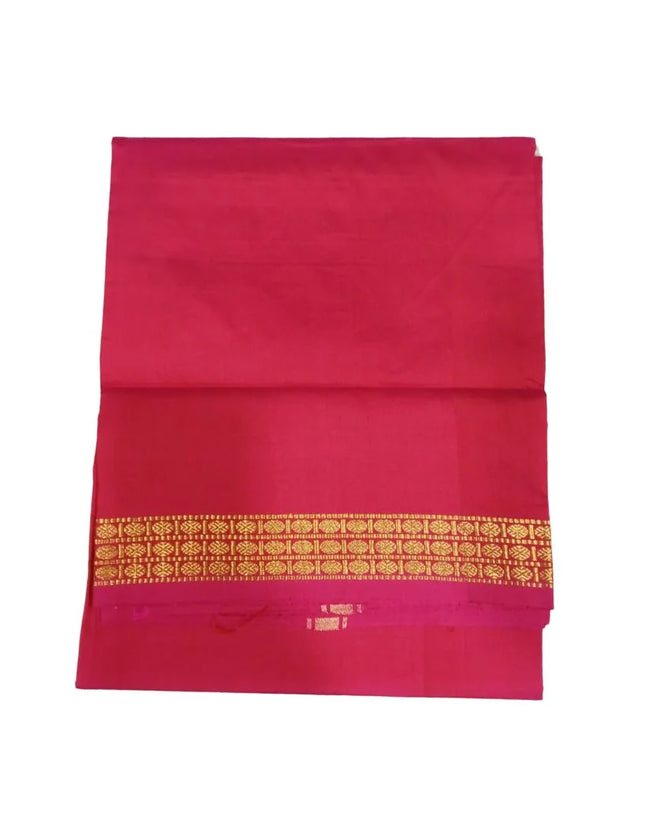Men Polysilk Poorna Border Shalya - 4Mulam/2M