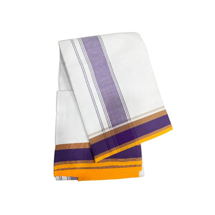 Men 2 Inch Deluxe Fancy Panchakacham Dhoti-9x5