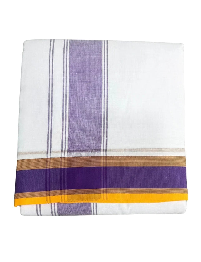 Men 2 Inch Deluxe Fancy Panchakacham Dhoti-9x5