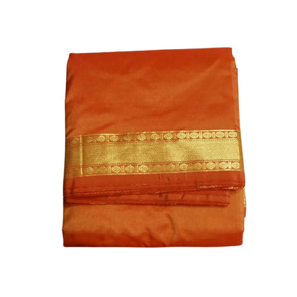 Men Art Silk  Katlon Fancy New Border Panchakacham Dhoti 9x5