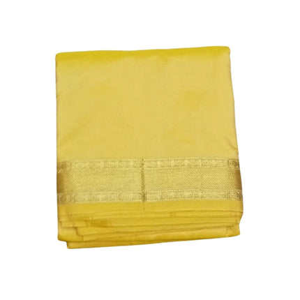 Men Art Silk  Katlon Fancy New Border Panchakacham Dhoti 9x5