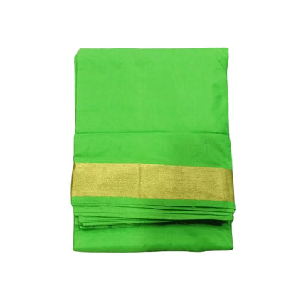 Men Art Silk Katlon Korvai Border Panchakacham Dhoti 10x6