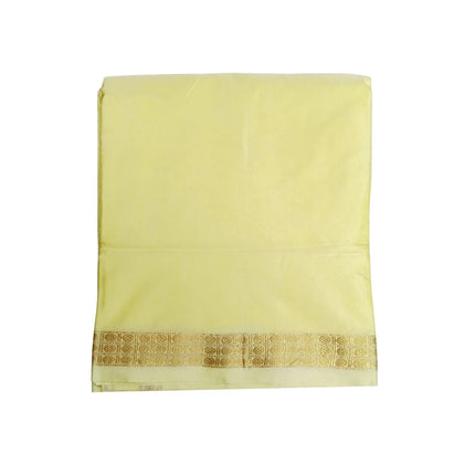 Men Art Silk  Katlon Silk Colour Small Border Panchakacham Dhoti 10x6