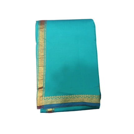 Men Art Silk Soft Silk Piping Colour Panchakacham Dhoti-9x5