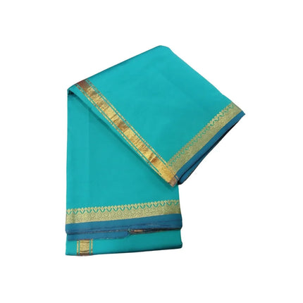 Men Art Silk Soft Silk Piping Colour Panchakacham Dhoti-9x5