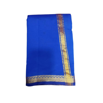Men Art Silk Soft Silk Piping Colour Panchakacham Dhoti-9x5
