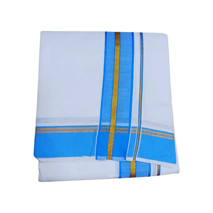 Men Cotton Jari Thillanna Panchakacham Dhoti 9x5