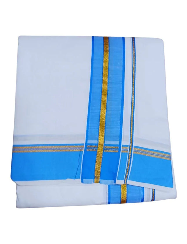 Men Cotton Jari Thillanna Panchakacham Dhoti 9x5