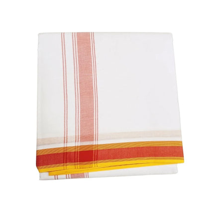 Men Cotton 1 Inch Deluxe Fancy Panchakacham Dhoti 10x6