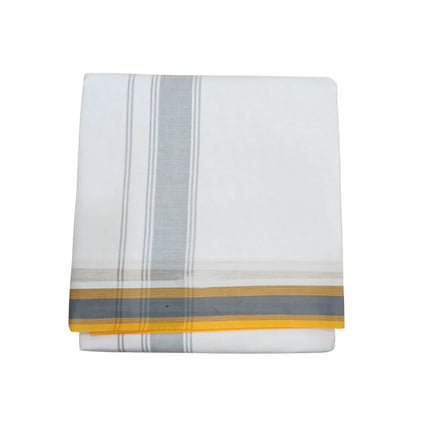 Men Cotton 1 Inch Deluxe Fancy Panchakacham Dhoti 10x6