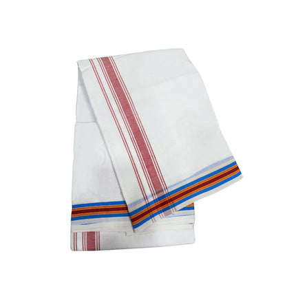 Men Cotton 1 Inch Deluxe Fancy Panchakacham Dhoti 9x5