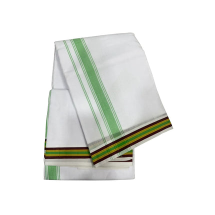 Men Cotton 1 Inch Deluxe Fancy Panchakacham Dhoti 9x5