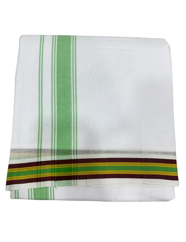 Men Cotton 1 Inch Deluxe Fancy Panchakacham Dhoti 9x5