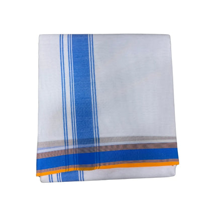 Men Cotton 1 Inch Deluxe Fancy Panchakacham Dhoti 9x5
