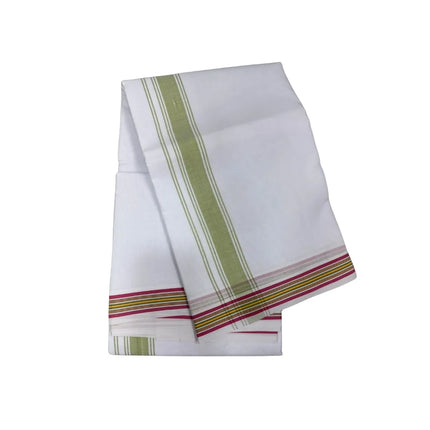 Men Cotton 1 Inch Deluxe Fancy Panchakacham Dhoti 9x5