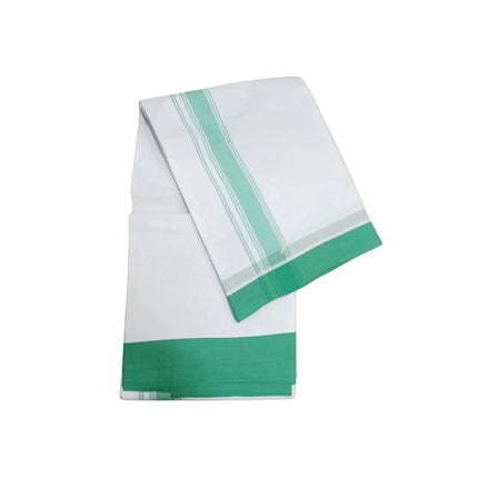 Men Cotton 1 Inch Plain Panchakacham Dhoti 9x5