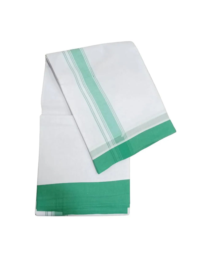 Men Cotton 1 Inch Plain Panchakacham Dhoti 9x5