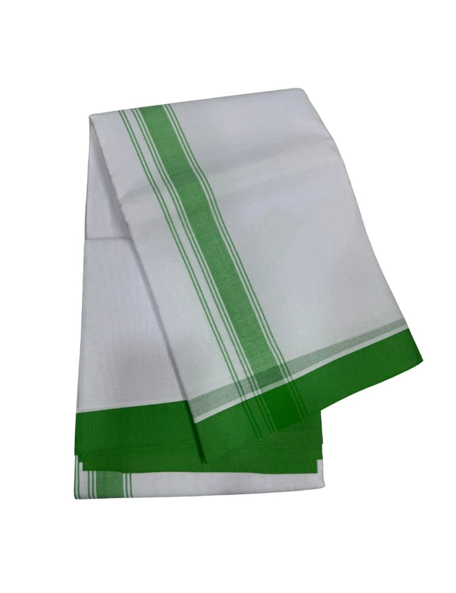 Men Cotton 1 Inch Plain Panchakacham Dhoti 9x5