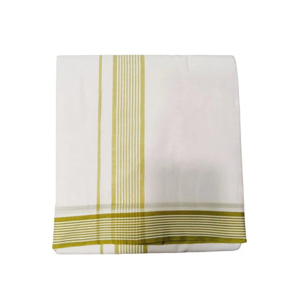 Men Cotton 1 Inch White Seer Panchakacham Dhoti-9x5