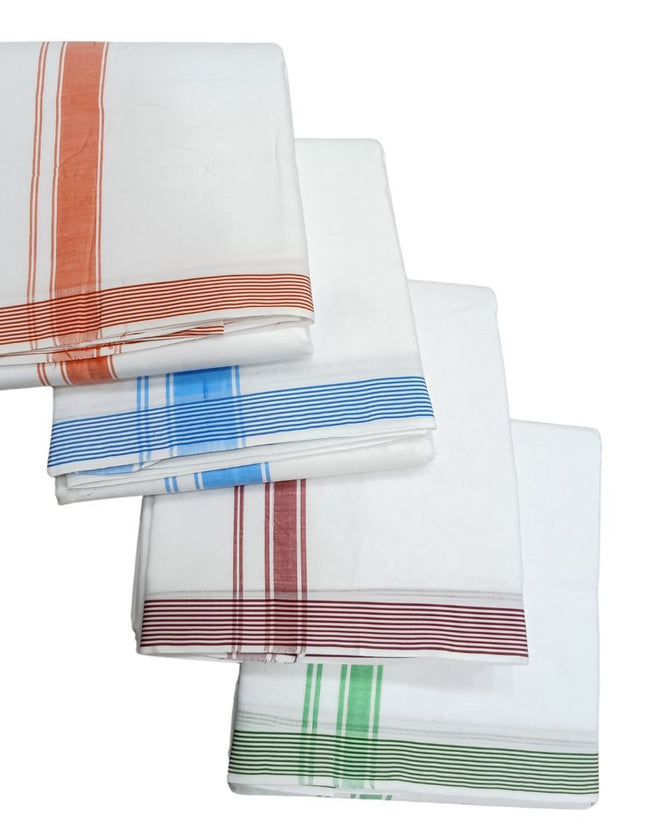 Men Cotton  1 INCH FANCY Panchakacham Dhoti -  9x5