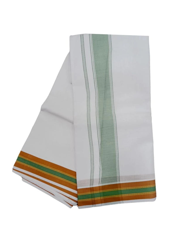 Men Cotton 2 Inch 2 Colour Fancy Panchakacham Dhoti 10x6