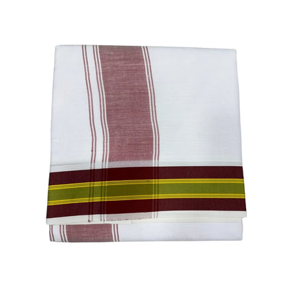 Men Cotton 2 Inch 2 Colour Fancy Panchakacham Dhoti 9x5