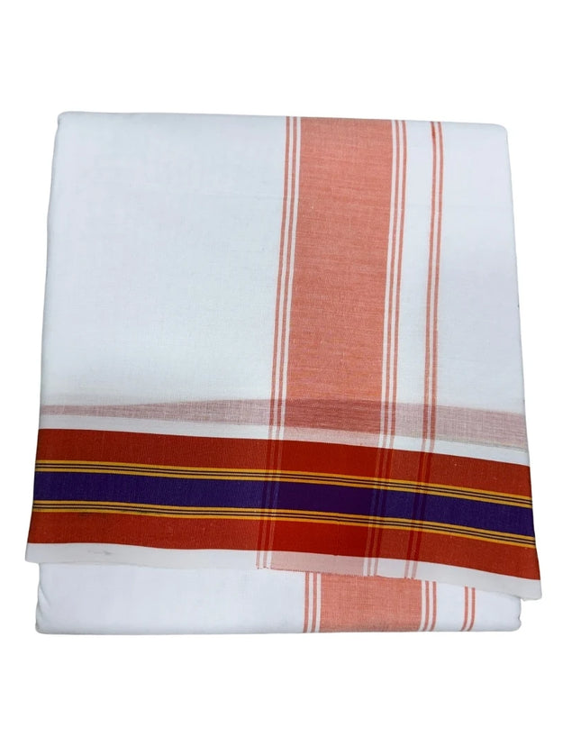 Men Cotton 2 Inch 2 Colour Fancy Panchakacham Dhoti 9x5
