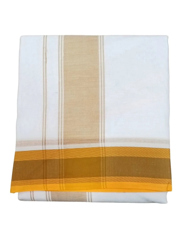 Men Cotton 2 Inch Deluxe Fancy Panchakacham Dhoti 10x6