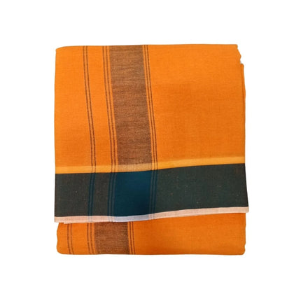 Men Cotton 2 Inch Thillana Colour Panchakacham Dhoti- 10x6