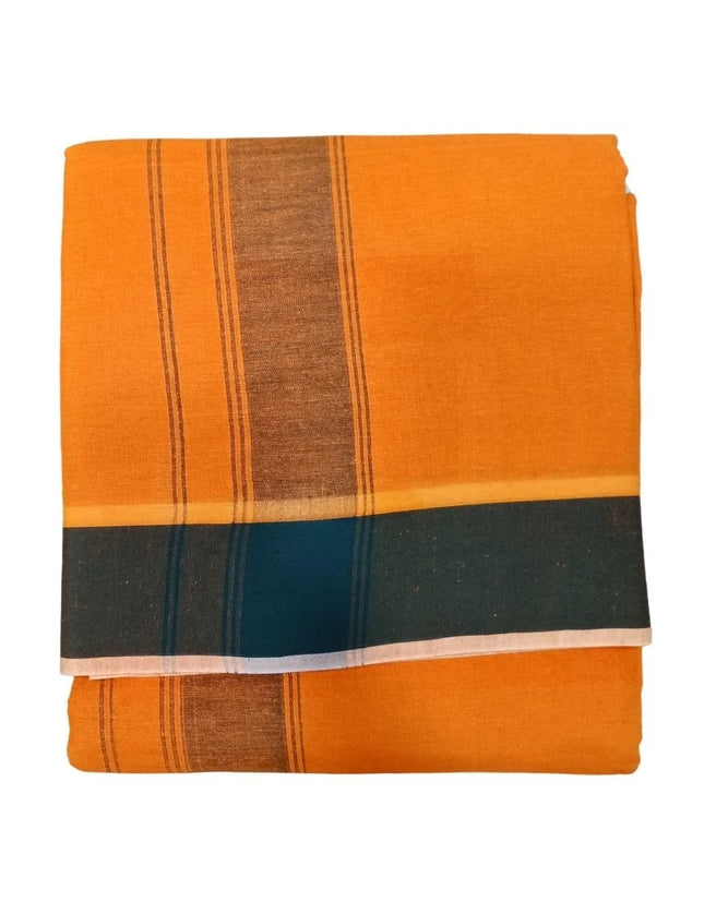 Men Cotton 2 Inch Thillana Colour Panchakacham Dhoti- 10x6