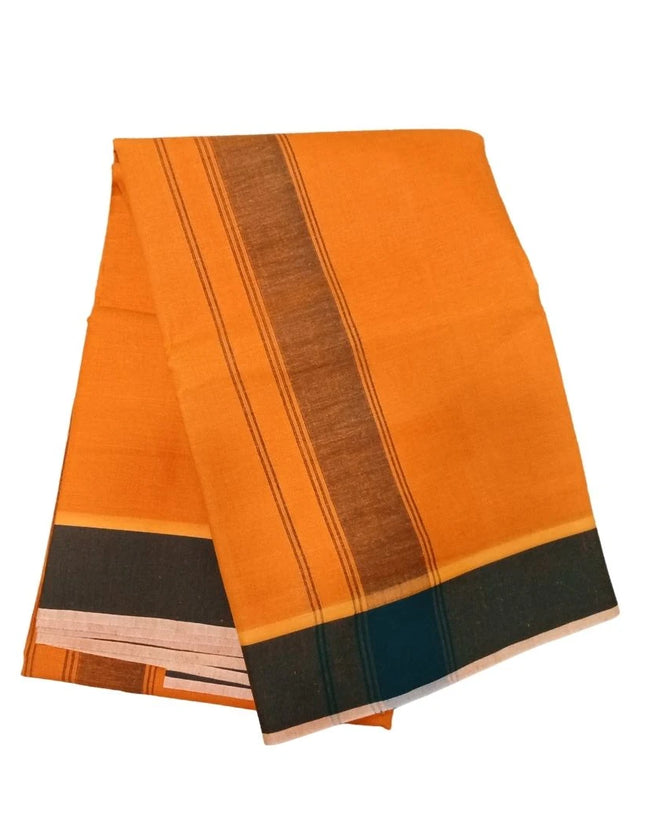 Men Cotton 2 Inch Thillana Colour Panchakacham Dhoti- 10x6