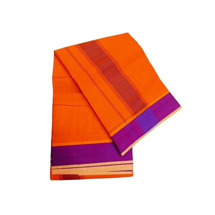 Men Cotton 2 Inch Thillana Colour Panchakacham Dhoti- 9x5