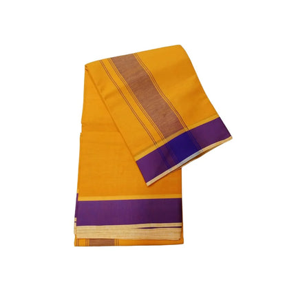 Men Cotton 2 Inch Thillana Colour Panchakacham Dhoti- 9x5