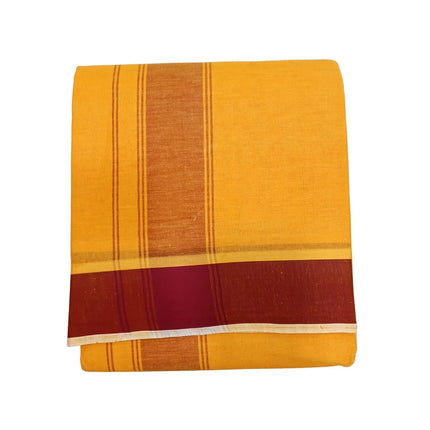 Men Cotton 2 Inch Thillana Colour Panchakacham Dhoti- 9x5