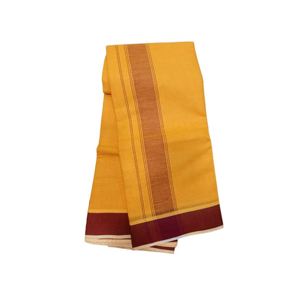 Men Cotton 2 Inch Thillana Colour Panchakacham Dhoti- 9x5