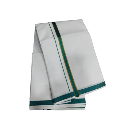 Men Cotton 30K Jari Colour Panchakacham Dhoti-9x5