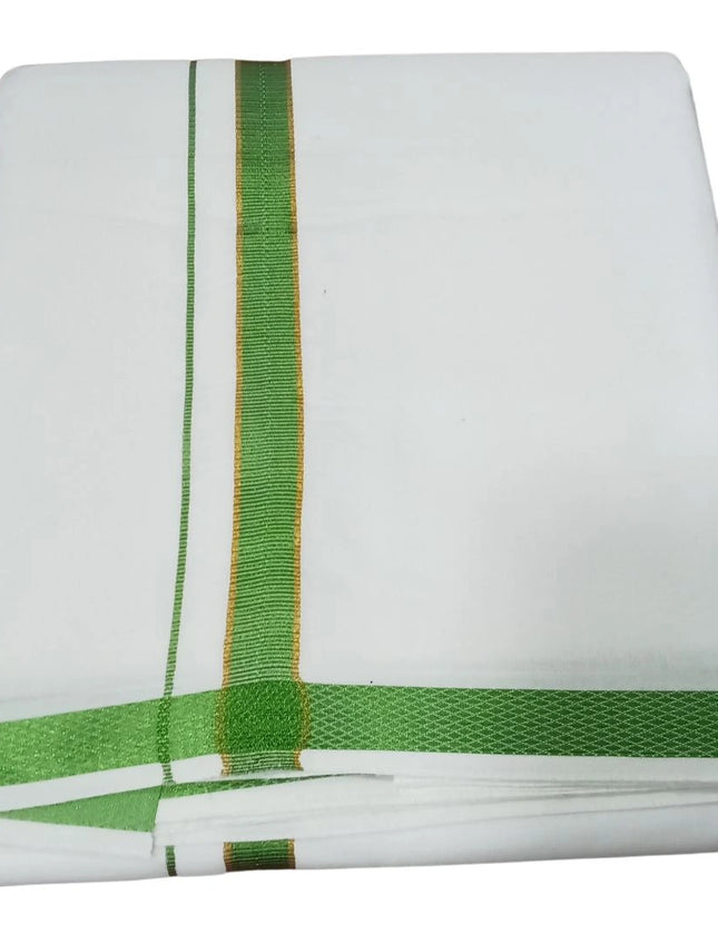 Men Cotton 30K Jari Colour Panchakacham Dhoti-9x5