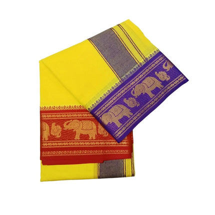 Men Cotton 5 Inch Jacquard colour.panchakacham Dhoti- 9x5