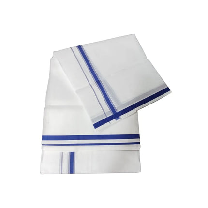 Men Cotton Gundanju Double Dhoti- 3.66m