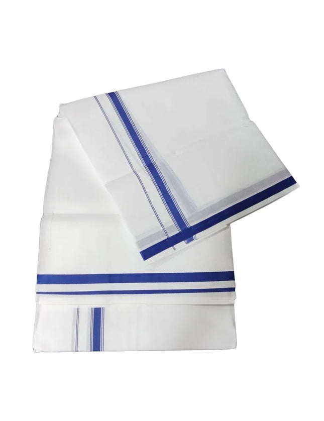 Men Cotton Gundanju Double Dhoti- 3.66m
