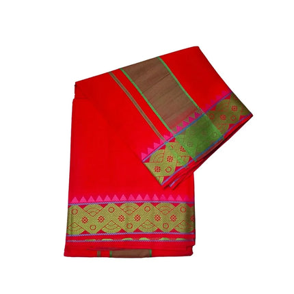 Men Cotton Thread Border Colour Panchakacham Dhoti- 10x6