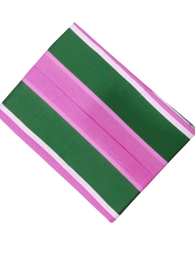 Men Premium Cotton Colour 2inch Thillana Border - 5Mulam/2.25M