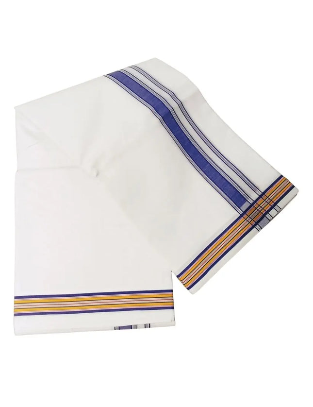 Men Pure Cotton 1INCH Fancy Panchakacham Dhoti- 10x6