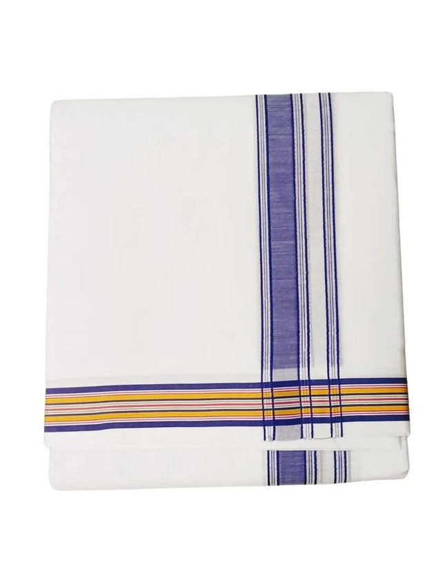 Men Pure Cotton 1INCH Fancy Panchakacham Dhoti- 10x6