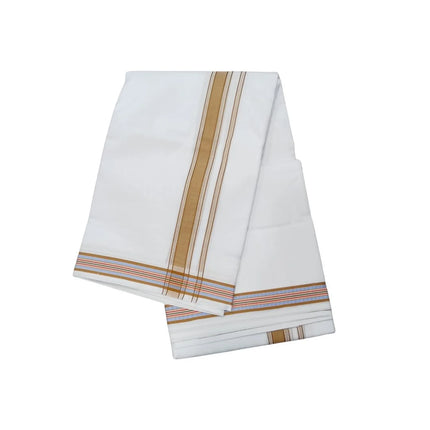 Men Pure Cotton 1INCH Fancy Panchakacham Dhoti- 10x6