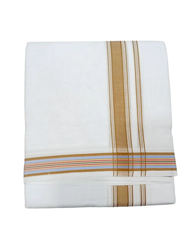 Men Pure Cotton 1INCH Fancy Panchakacham Dhoti- 10x6