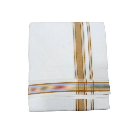 Men Pure Cotton 1INCH Fancy Panchakacham Dhoti- 10x6