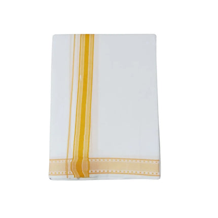 Men Pure Cotton 1 Inch Fancy Panchakacham Dhoti-9x5